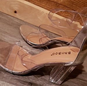 Clear heels size 8 1/2